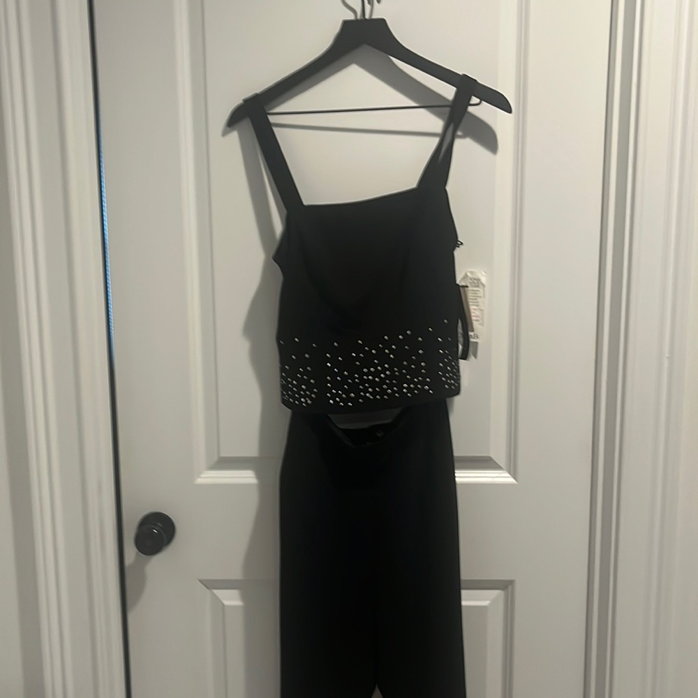 Donna Morgan black dress suit